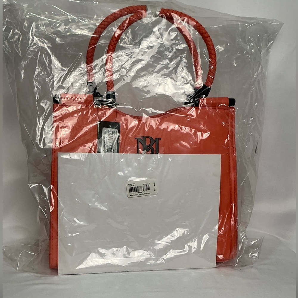 Badgley Mischka Coral crossbody Handbag tote New - Picture 11 of 11